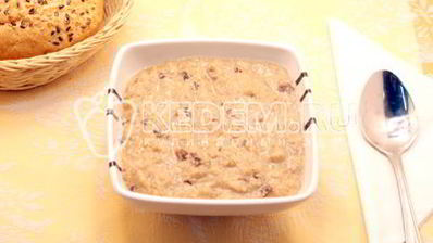 каша рисовая с бананом и черносливом