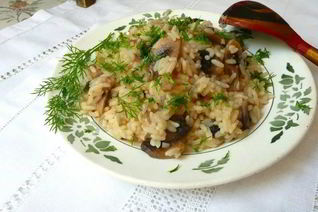 Каша с грибами в мультиварке на воде