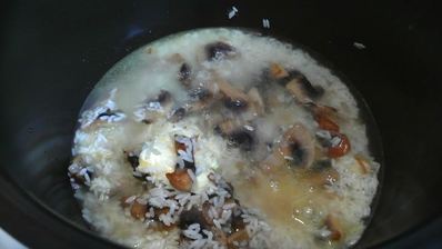 каша с грибами в мультиварке на воде