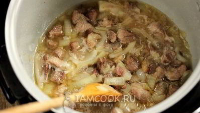 каша с мясом в мультиварке
