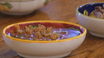 каша с отрубями, миндалем и сухофруктами