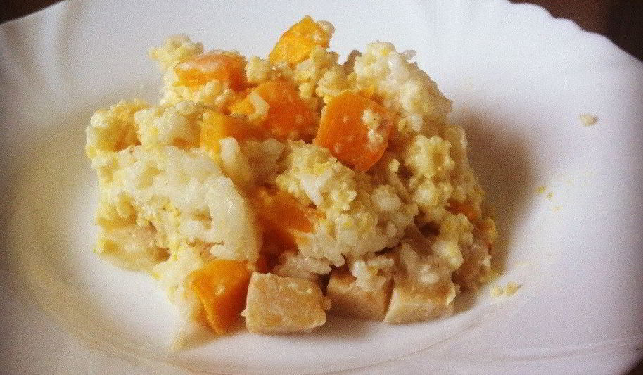 Рецепт каши с тыквой и яблоками в горшочке