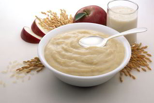 Каша с яблоками