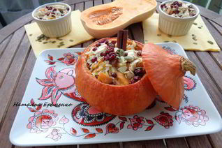 Каша в тыковке Веселый Хэллоуин