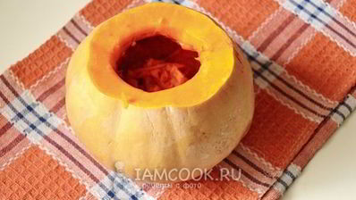 каша в тыкве, запеченная в духовке