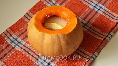 каша в тыкве, запеченная в духовке