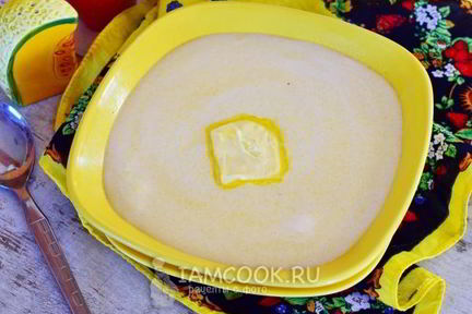 Кукурузная каша на молоке для детей