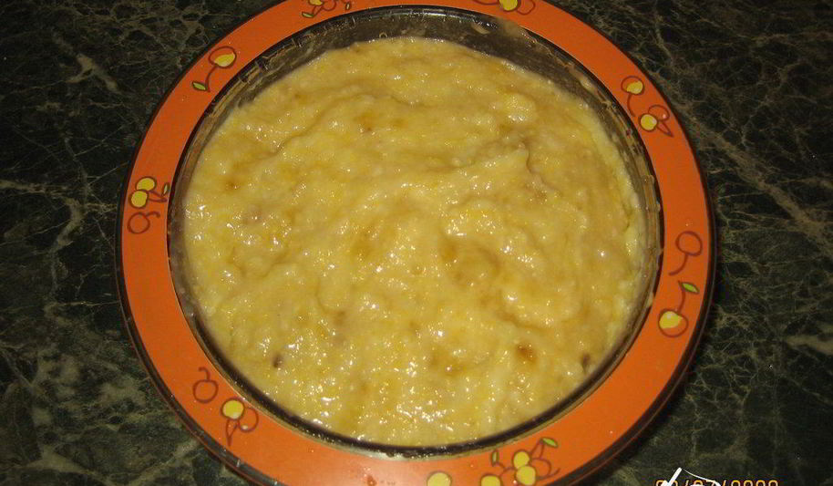 Рецепт кукурузной каши с бананом