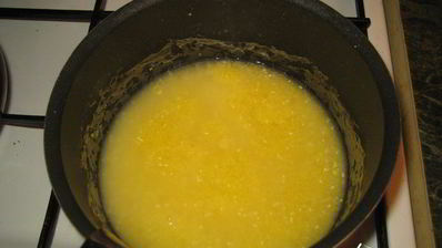 кукурузная каша с бананом