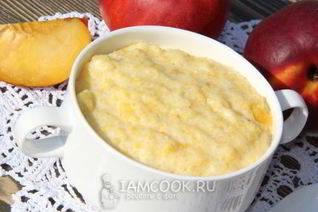 Кукурузная каша с нектарином