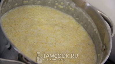 кукурузная каша с нектарином