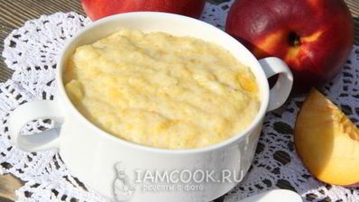 кукурузная каша с нектарином