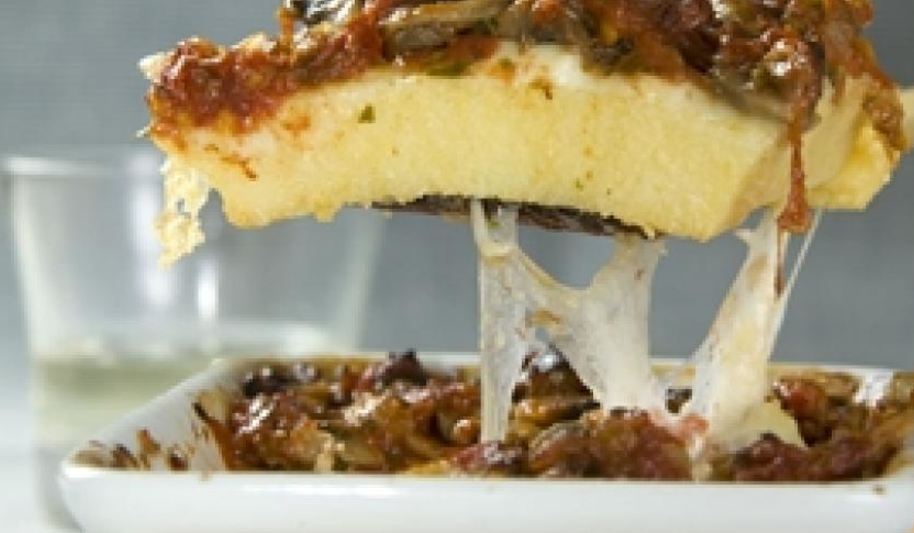 Рецепт поленты с грибами и шафраном