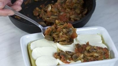 полента с грибами и шафраном