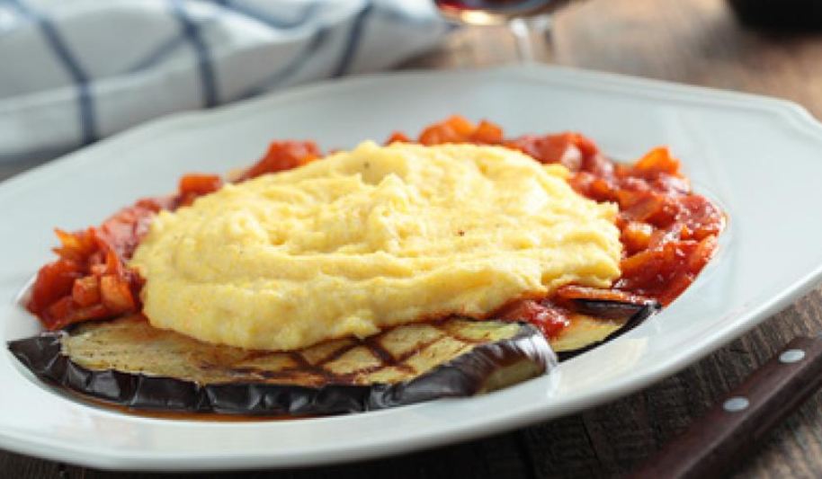 Рецепт поленты с овощами