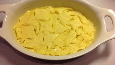 полента, запеченная с помидорами