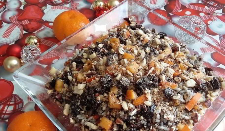 Рецепт кутьи с рисом, маком, черносливом и курагой