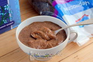 Льняная каша с черносливом
