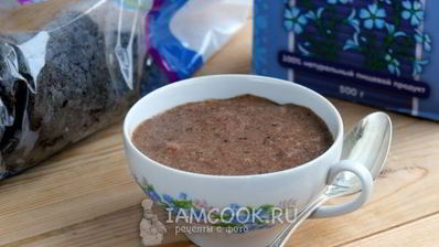 льняная каша с черносливом