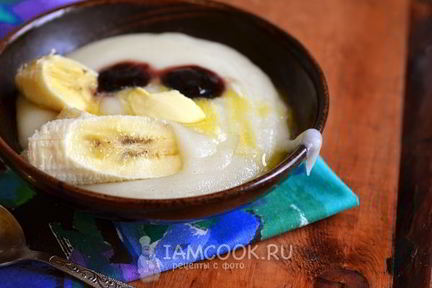 Манная каша на сухом молоке