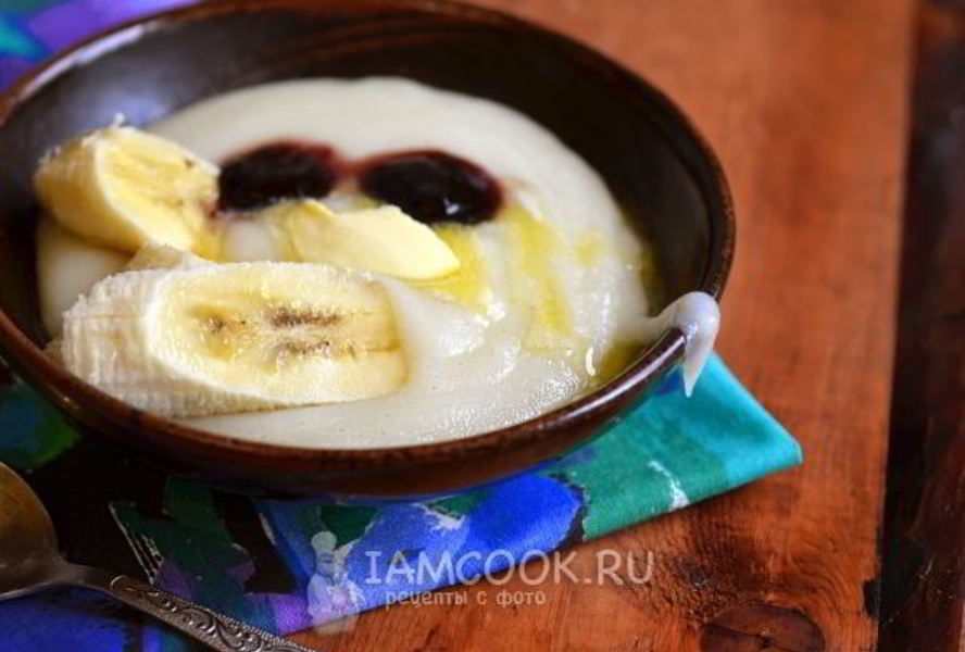 Манная каша на сухом молоке