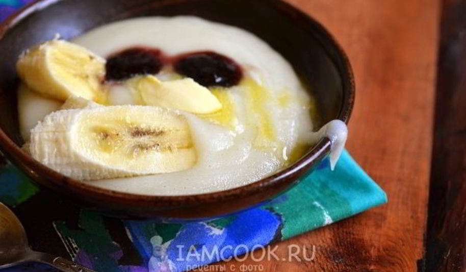 Рецепт манной каши на сухом молоке