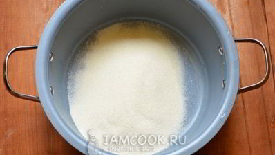 манная каша на сухом молоке