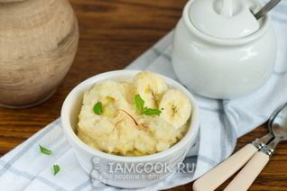 Манная каша с бананом