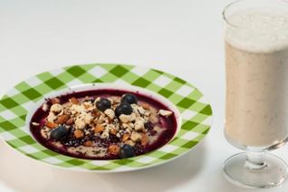 Манная каша с кофе