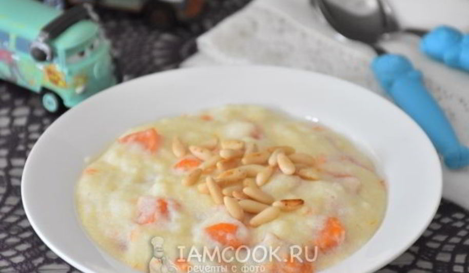 Рецепт манной каши с тыквой