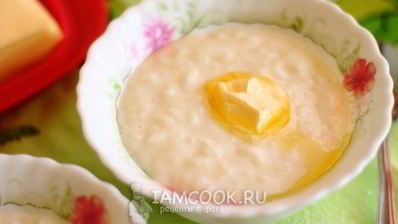 молочная каша из риса и манки