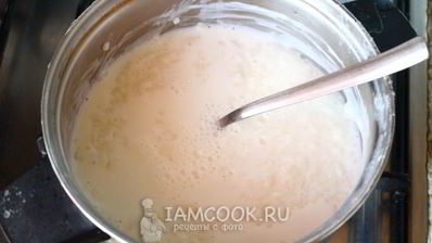молочная каша из риса и манки