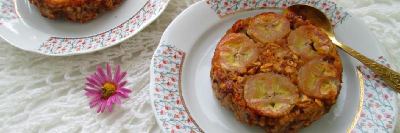 Запеченная каша с бананами и яблочным пюре Перевертыш