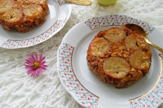 Запеченная каша с бананами и яблочным пюре Перевертыш