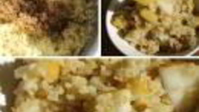 медовая каша из булгура с грушей