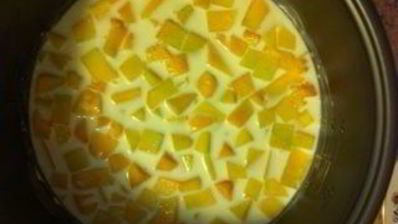 молочная каша с тыквой