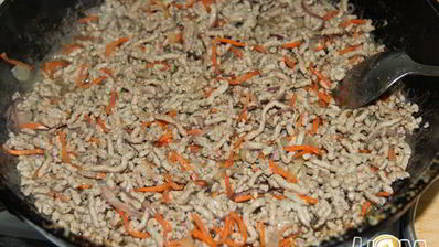 мясная каша с отрубями