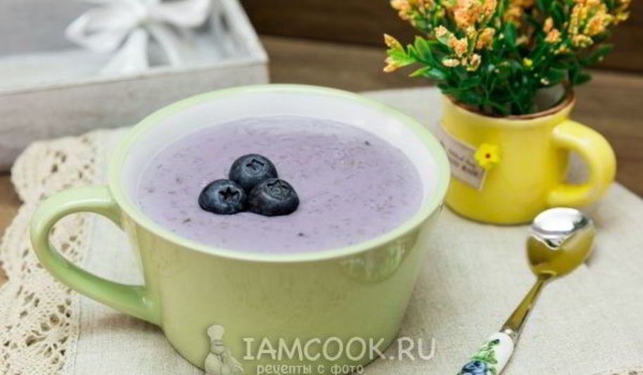 Рецепт овсяной каши с черникой