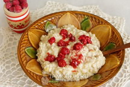 Карамельная овсяная каша