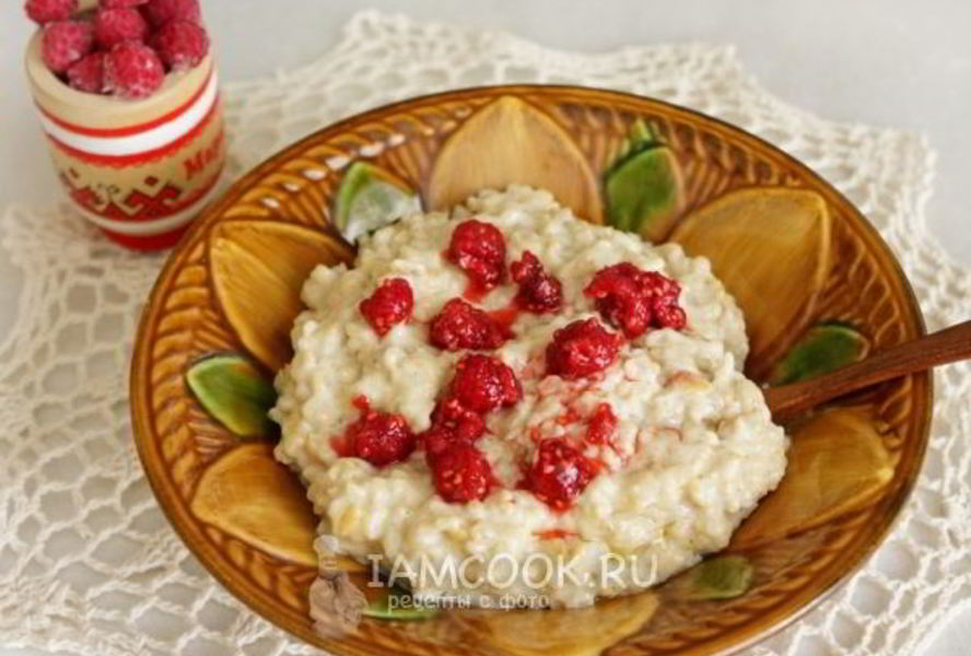 Карамельная овсяная каша