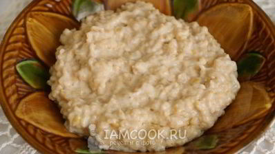 карамельная овсяная каша