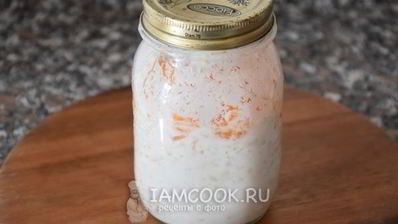 ленивая овсяная каша с апельсиновым джемом