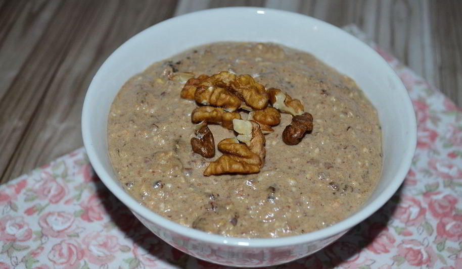 Рецепт ленивой овсянки с черносливом