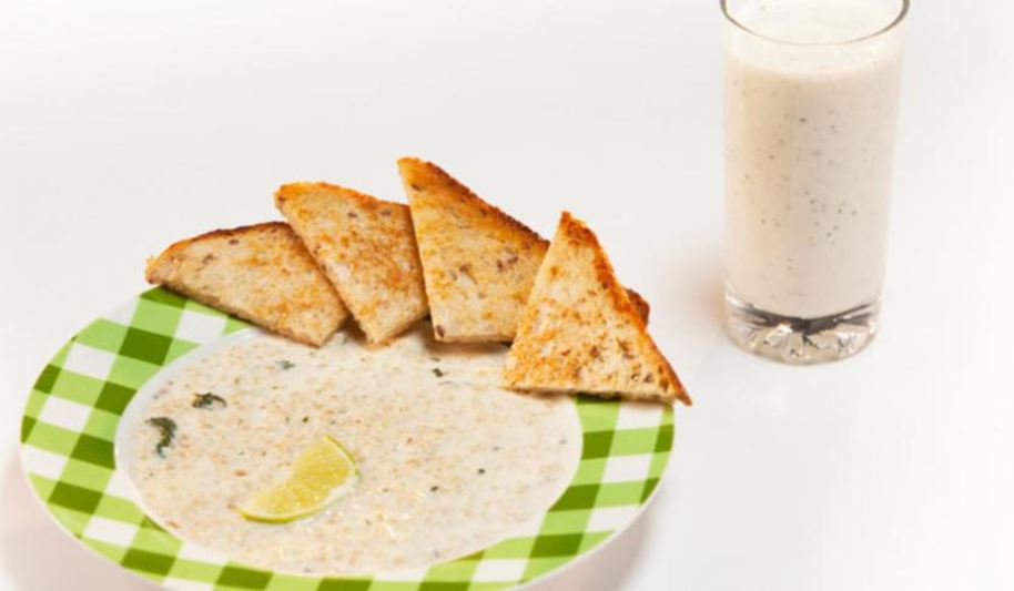 Рецепт овсяной каши на мятном молоке