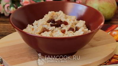 овсяная каша на воде