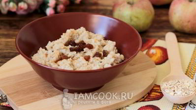 овсяная каша на воде