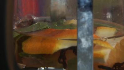 овсяная каша с фруктовым салатом