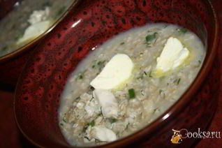Овсяная каша с курицей в мультиварке