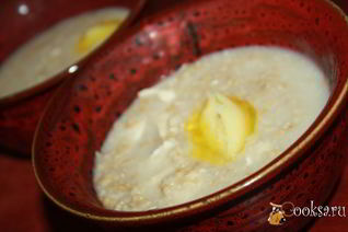 Овсяная каша с курочкой и топленым сливочным маслом