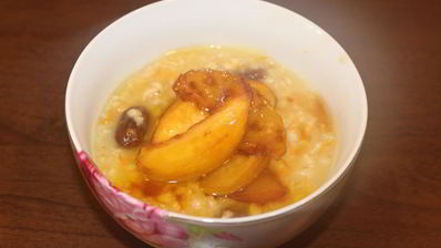 овсяная каша с нектаринами